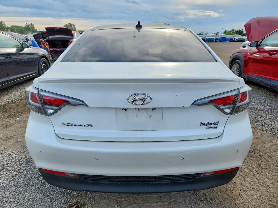 2017 Hyundai Sonata hybrid VIN KMHE34L19HA048297 COPART salvage auction — FRONT END, ON - PERMIT SALVAGE, sold $1,400 on 2026-07-21 (photo 6)