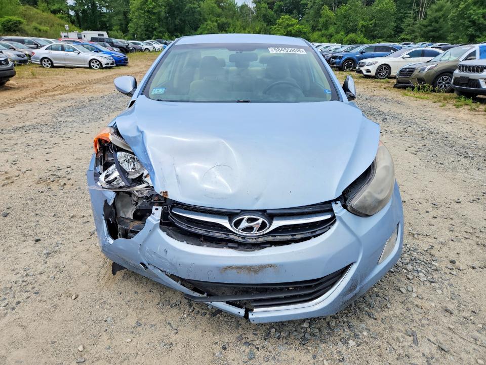 2013 Hyundai Elantra VIN KMHDH4AE0DU626492 COPART salvage auction — FRONT END, Ma - Cert Of Title-Reconstrctd Coll, sold $575 on 2026-07-06 (photo 5)