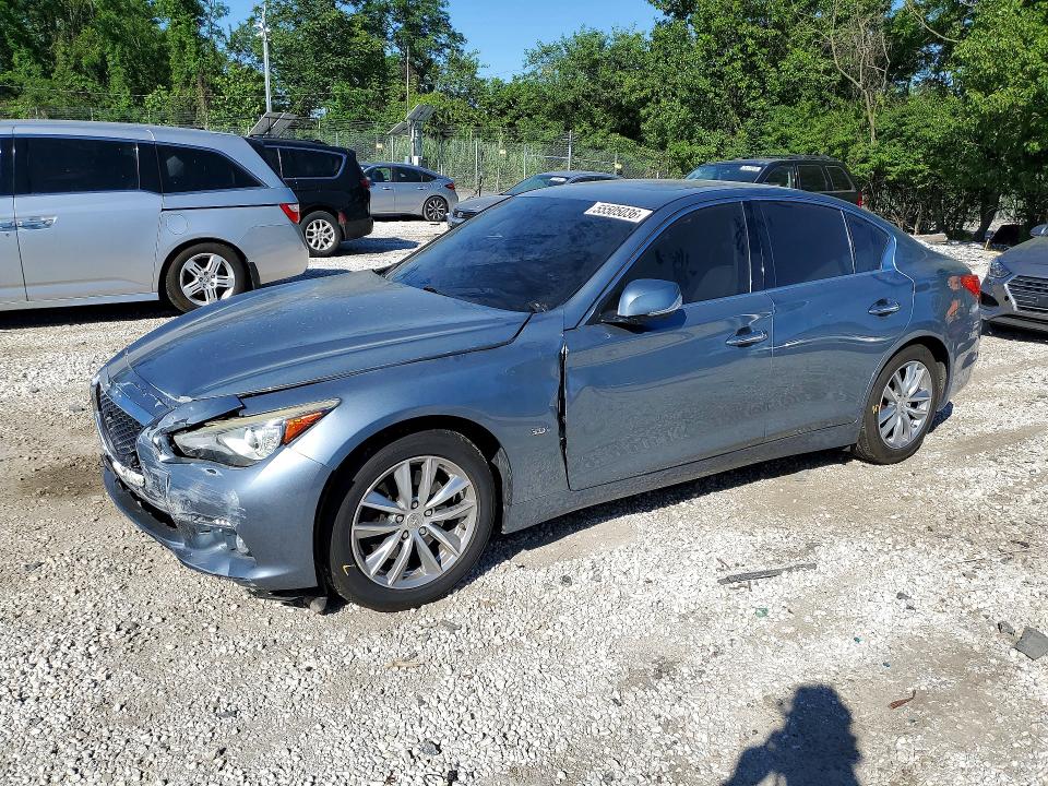2017 Infiniti Q50 VIN JN1EV7AR5HM832101 COPART salvage auction — FRONT END, MD - CERT OF SALVAGE > 75% DAMAGE, sold $3,300 on 2026-07-30 (photo 1)
