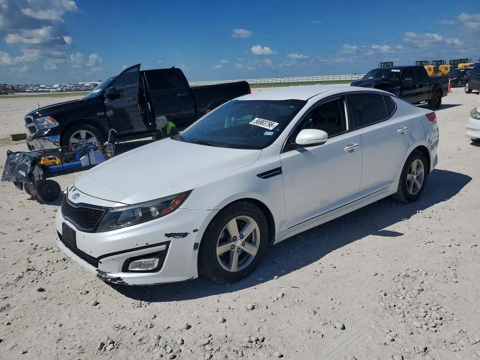 2015 Kia Optima VIN KNAGM4A75F5646701 COPART salvage auction — FRONT END, Tx - Salvage Vehicle Title, sold $525 on 2026-07-16 (photo 1)