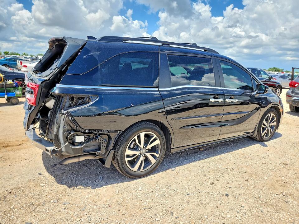 2023 Honda Odyssey VIN 5FNRL6H84PB041559 COPART salvage auction — REAR END, Tx - Salvage Vehicle Title, sold $12,100 on 2026-07-09 (photo 3)