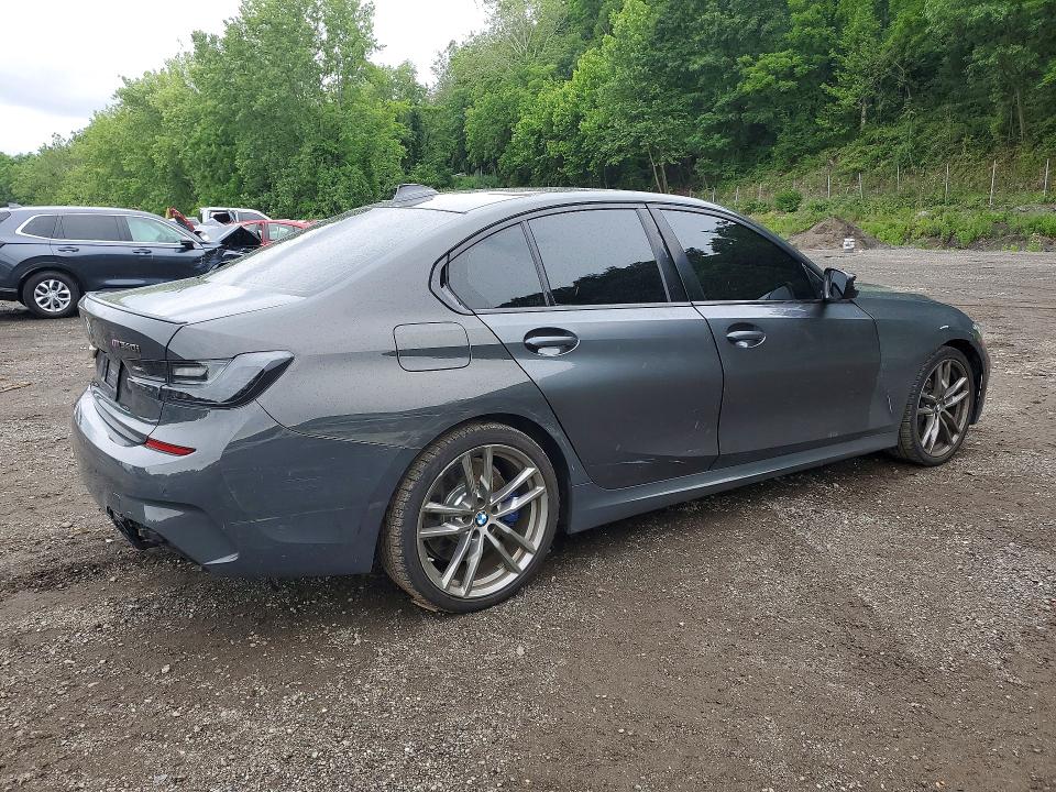 2020 BMW M3 VIN WBA5U9C00LFH60697 COPART salvage auction — FRONT END, Ny - Mv-907A Salvage Certificate, sold $4,200 on 2026-07-23 (photo 3)