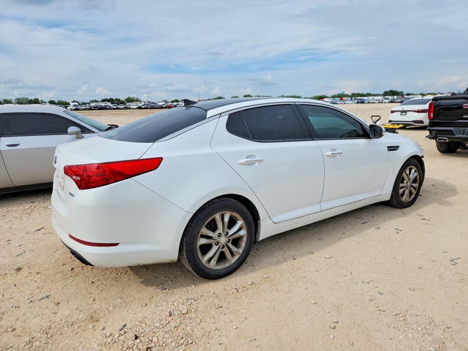 2013 Kia Optima VIN 5XXGN4A70DG182855 COPART salvage auction — FRONT END, Tx - Salvage Vehicle Title, sold $300 on 2026-07-16 (photo 3)