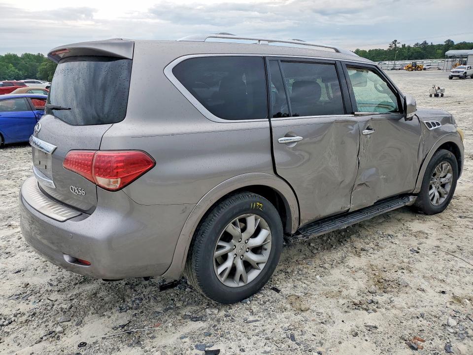 2012 Infiniti Qx56 VIN JN8AZ2NF7C9515245 COPART salvage auction — SIDE, Ga - Cert Of Title-Salvage, sold $2,150 on 2026-07-08 (photo 3)