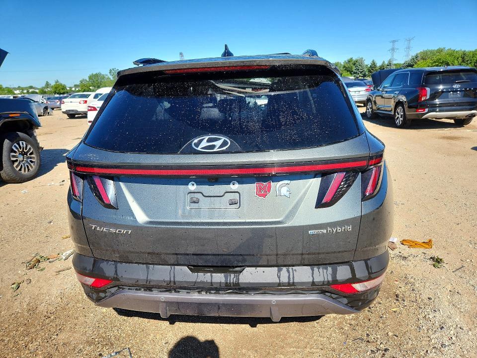 2022 Hyundai Tucson VIN KM8JECA15NU074749 COPART salvage auction — ROOF, Il - Salvage Certificate, sold $8,400 on 2026-07-28 (photo 6)