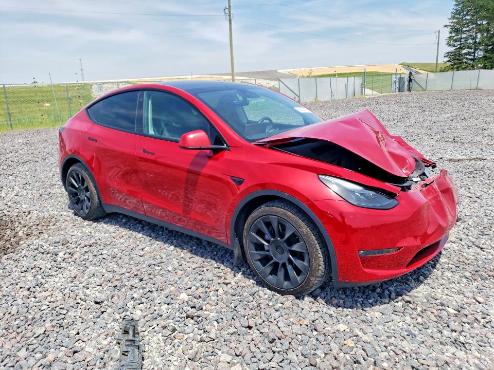 2023 Tesla Model y VIN 7SAYGDEE2PF766482 COPART salvage auction — FRONT END, In - Cert Of Title-Salvage Title, sold $7,500 on 2026-07-28 (photo 4)
