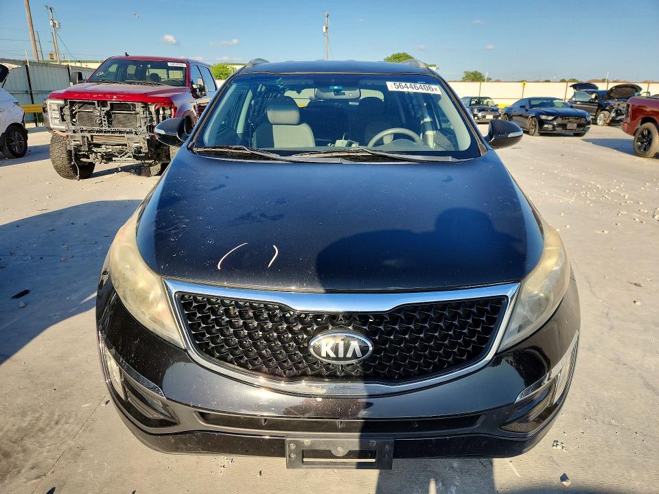2014 Kia Sportage VIN KNDPC3AC2E7575117 COPART salvage auction — REAR END, Tx - Salvage Vehicle Title, sold $2,200 on 2026-07-17 (photo 5)