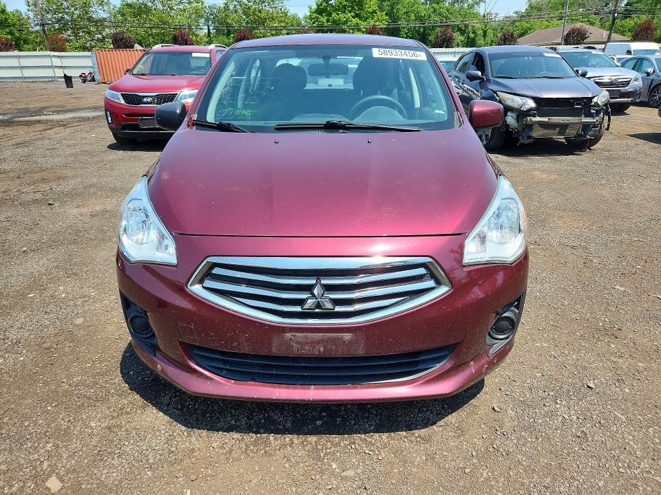 2019 Mitsubishi Mirage VIN ML32F3FJ4KHF14484 COPART salvage auction — REAR END, CT - CERT OF TITLE-SALVAGE, sold $1,150 on 2026-07-21 (photo 5)