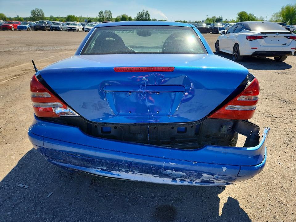 2002 Mercedes-benz Slk-class VIN WDBKK65F22F256075 COPART salvage auction — REAR END, ON - PERMIT SALVAGE, sold $575 on 2026-07-09 (photo 6)