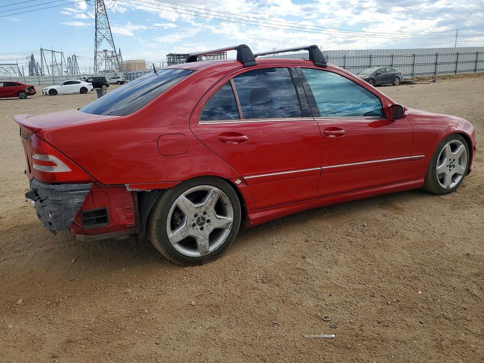 2005 Mercedes-benz C class VIN WDBRF40J35F713063 COPART salvage auction — REAR END, Ca - Salvage Certificate, sold $525 on 2026-07-06 (photo 3)