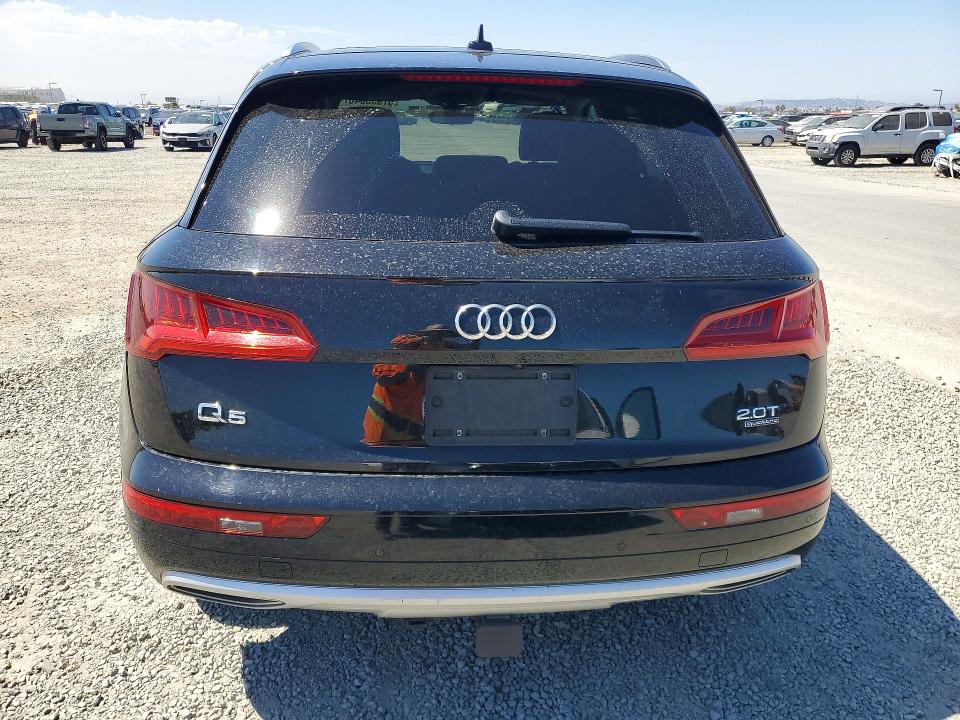 2018 Audi Q5 VIN WA1BNAFY7J2094763 COPART salvage auction — FRONT END, Ca - Salvage Certificate, sold $2,450 on 2026-07-21 (photo 6)