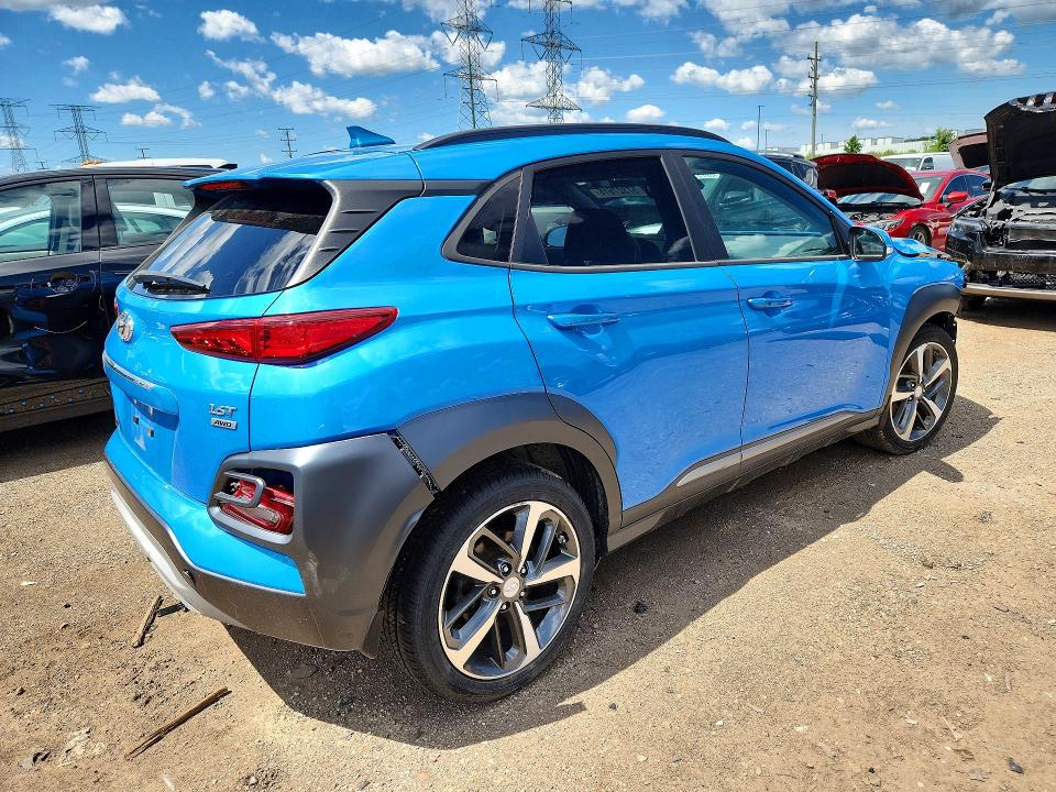 2021 Hyundai Kona VIN KM8K3CA5XMU605536 COPART salvage auction — FRONT END, IL - SALVAGE CERTIFICATE, sold $3,800 on 2026-07-28 (photo 3)