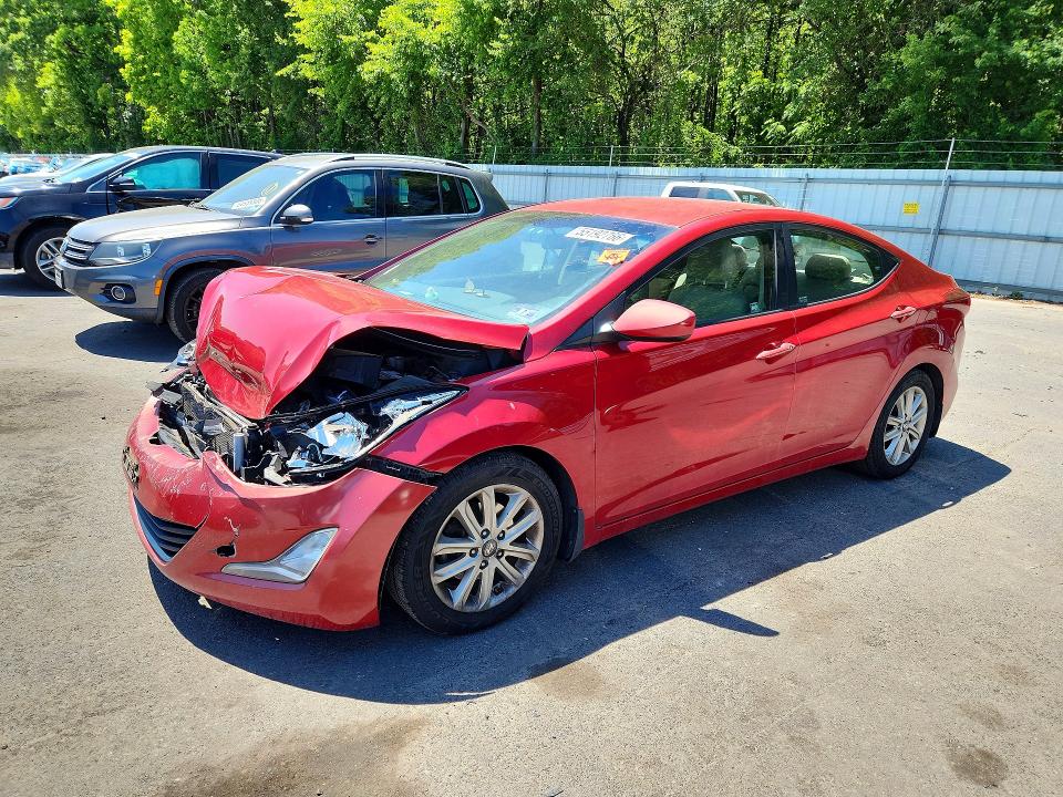 2015 Hyundai VIN KMHDH4AE2FU387482 COPART salvage auction — FRONT END, Nj - Cert Of Title-Salvage, sold $975 on 2026-07-21 (photo 1)