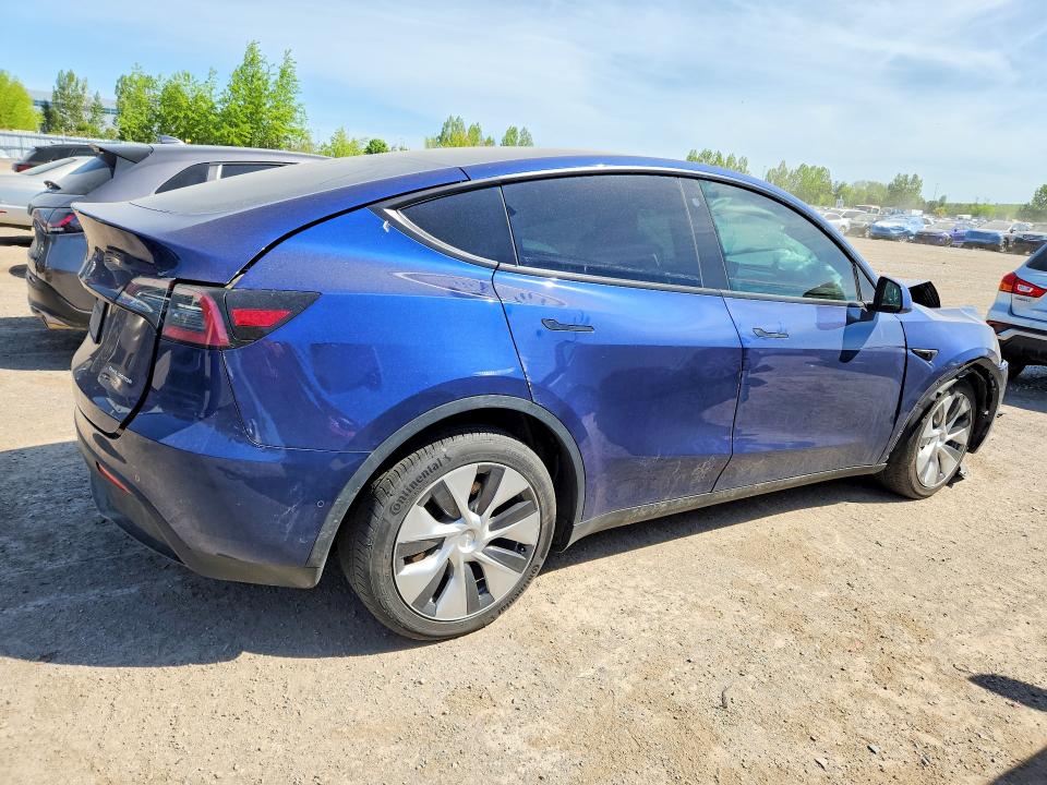 2022 Tesla Mdl y VIN 7SAYGDEE2NF504376 COPART salvage auction — FRONT END, On - Permit Salvage, sold $10,400 on 2026-07-14 (photo 3)