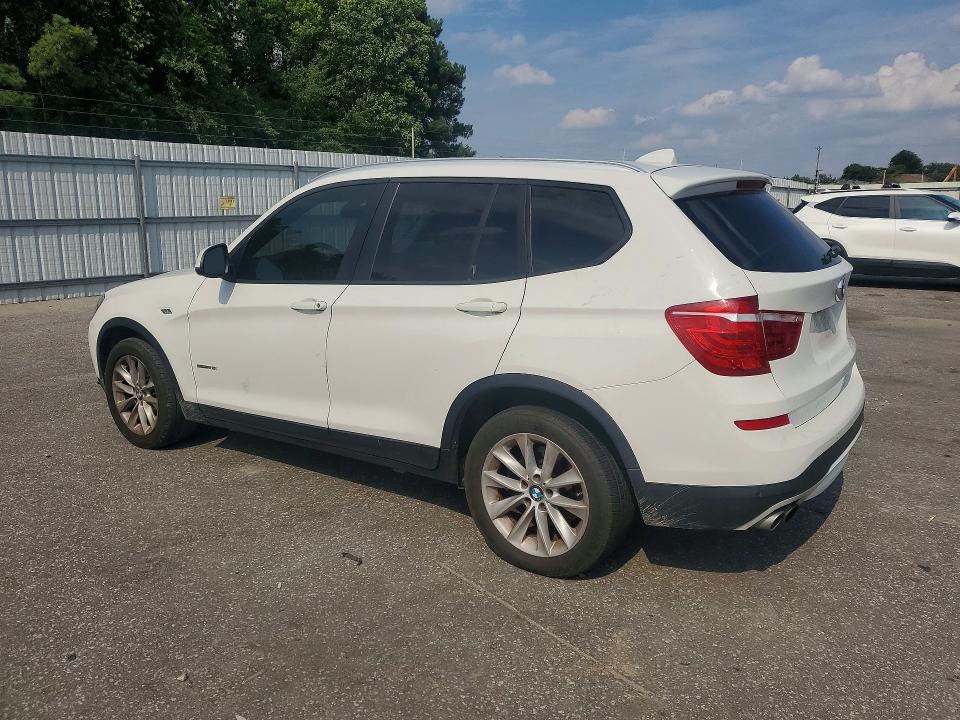 2017 BMW X3 VIN 5UXWZ7C3XH0X41412 COPART salvage auction — SIDE, Nc - Salvage Certificate Of Title, sold $1,100 on 2026-07-30 (photo 2)