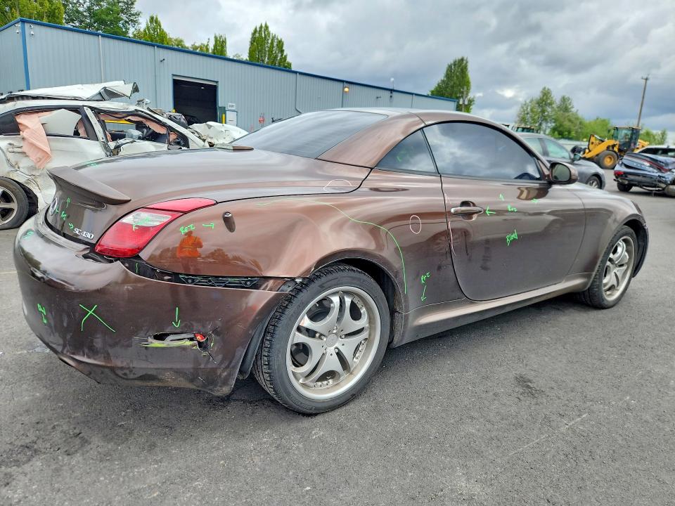2006 Lexus Sc VIN JTHFN48YX69002354 COPART salvage auction — REAR END, OR - SALVAGE TITLE CERTIFICATE, sold $800 on 2026-07-29 (photo 3)