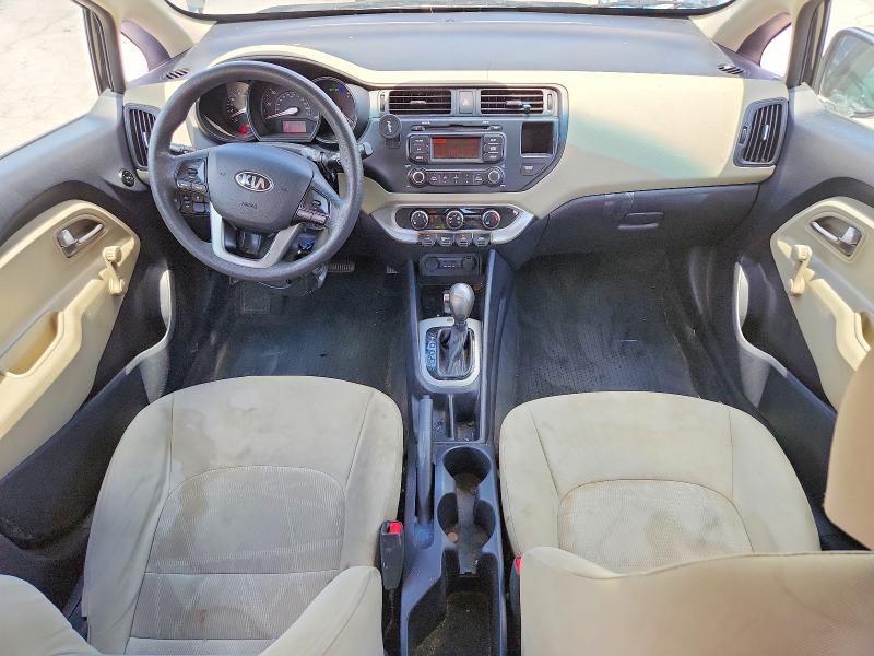 2013 Kia Rio VIN KNADM5A32D6307066 COPART salvage auction — VANDALISM, Tn - Salvage Certificate, sold $575 on 2026-07-27 (photo 8)