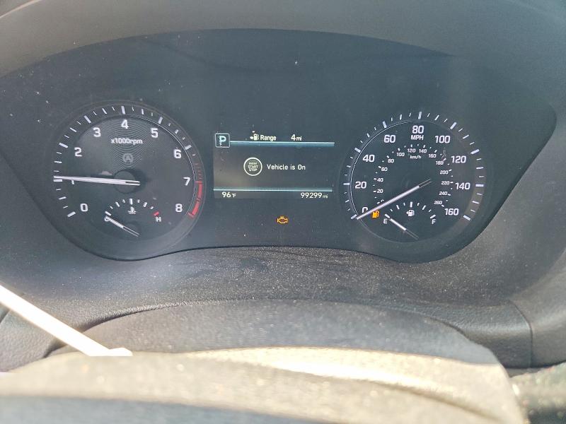 2018 Genesis G80 VIN KMHGN4JE6JU236112 COPART salvage auction — FRONT END, Tx - Salvage Vehicle Title, sold $3,350 on 2026-07-30 (photo 9)