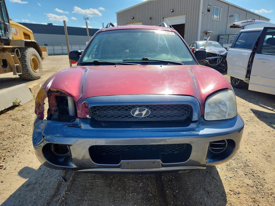 2003 Hyundai Santa fe VIN KM8SB73D83U511586 COPART salvage auction — FRONT END, AB - BOS - SALVAGE, sold $375 on 2026-07-09 (photo 5)