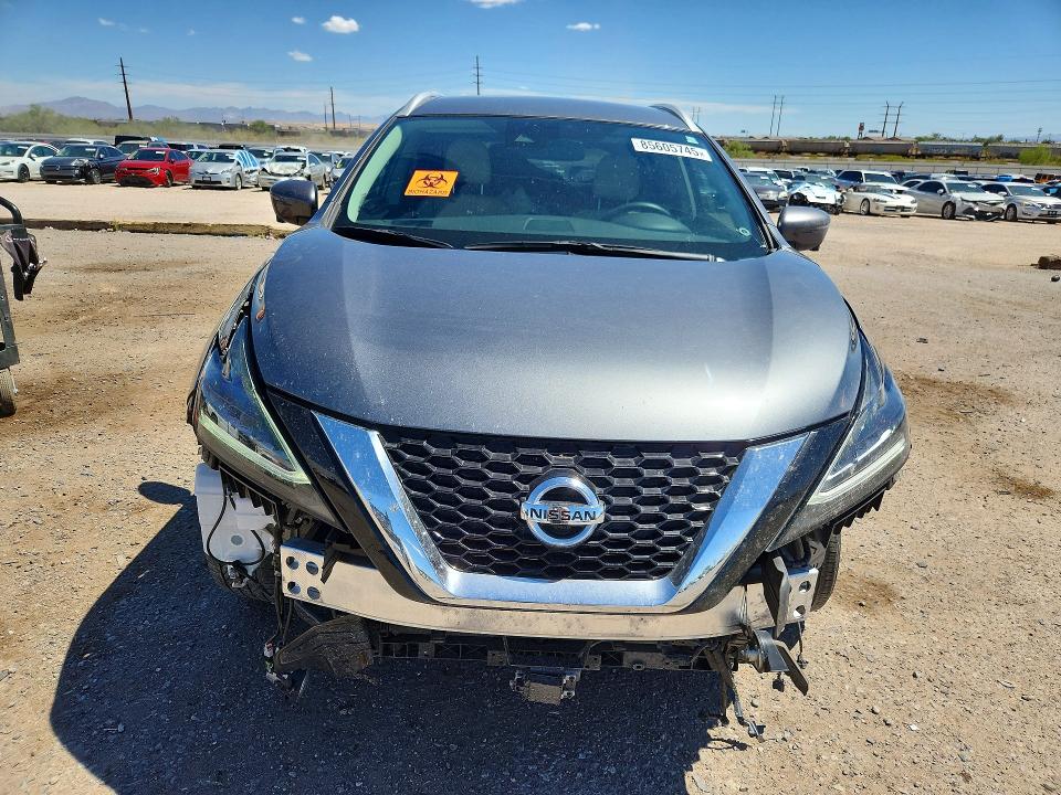 2022 Nissan Murano VIN 5N1AZ2CJXNC106953 COPART salvage auction — UNDERCARRIAGE, Az - Cert Of Title - Salvage, sold $3,000 on 2026-07-24 (photo 5)