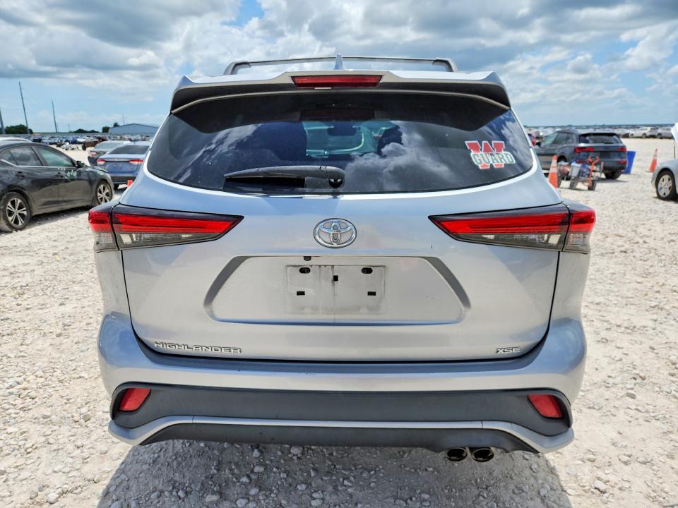 2021 Toyota Highlander VIN 5TDLZRAH5MS031954 COPART salvage auction — FRONT END, Tx - Salvage Vehicle Title, sold $11,700 on 2026-07-30 (photo 6)