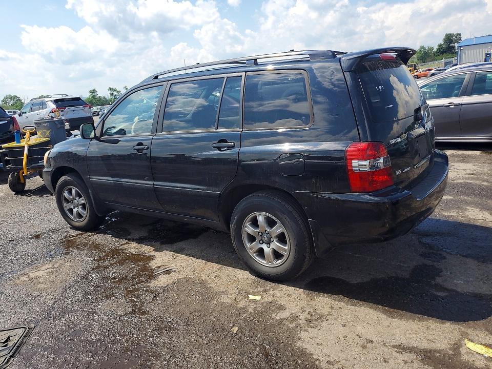 2005 Toyota Highlander VIN JTEEP21A150068301 COPART salvage auction — REAR END, Pa - Certificate Of Salvage, sold $925 on 2026-07-07 (photo 2)