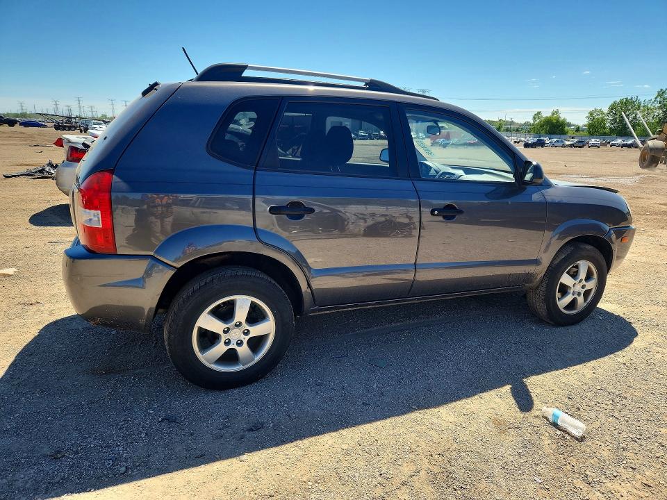 2008 Hyundai Tucson VIN KM8JM12B98U858919 COPART salvage auction — FRONT END, IL - SALVAGE CERTIFICATE, sold $875 on 2026-07-28 (photo 3)