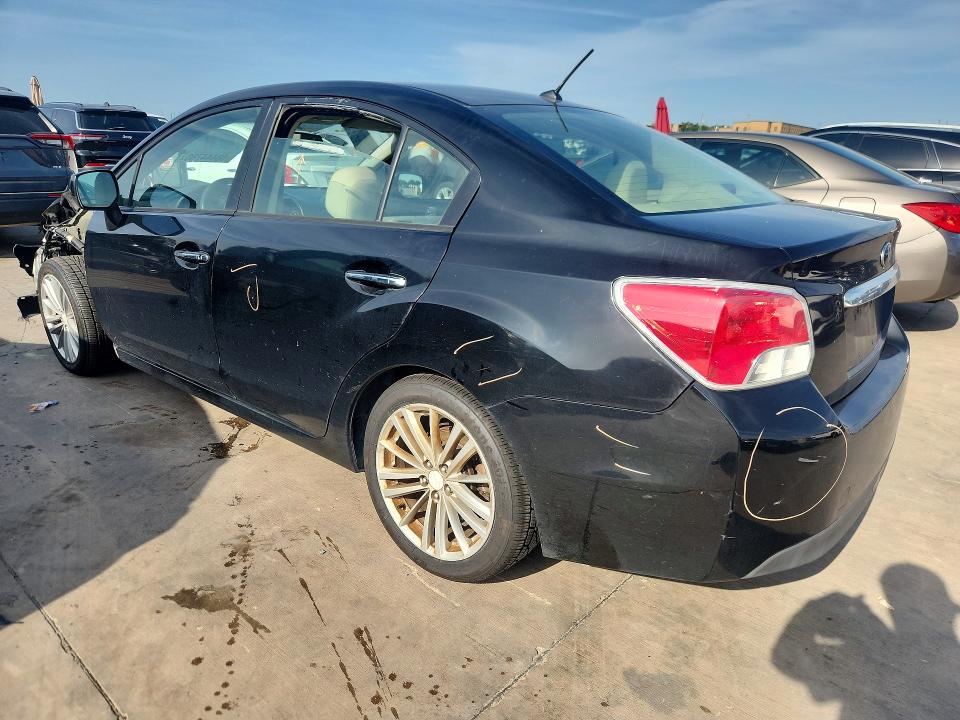 2012 Subaru Impreza VIN JF1GJAG65CH018694 COPART salvage auction — FRONT END, TX - SALVAGE VEHICLE TITLE (P), sold $625 on 2026-07-09 (photo 2)