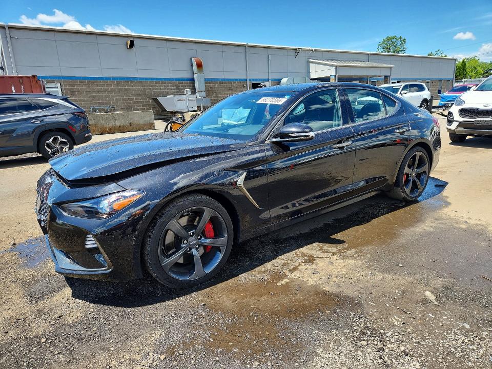 2019 Genesis G70 VIN KMTG34LE8KU014665 COPART salvage auction — FRONT END, Ct - Cert Of Title-Salvage, sold $6,200 on 2026-07-07 (photo 1)
