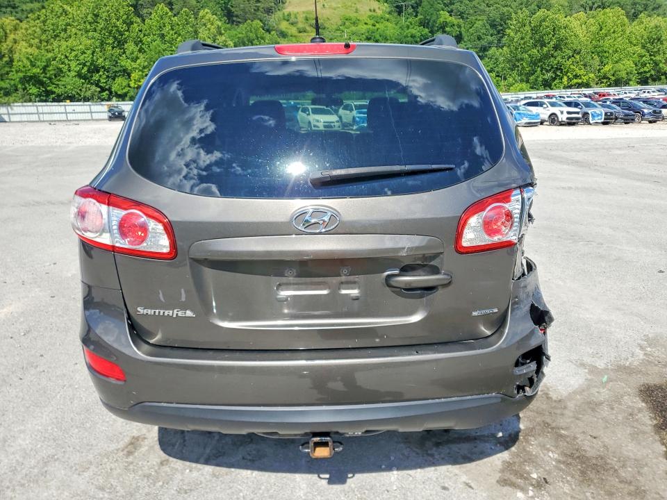 2012 Hyundai Santa fe VIN 5XYZGDAB2CG156775 COPART salvage auction — REAR END, Wv - Salvage Certificate, sold $1,500 on 2026-07-30 (photo 6)