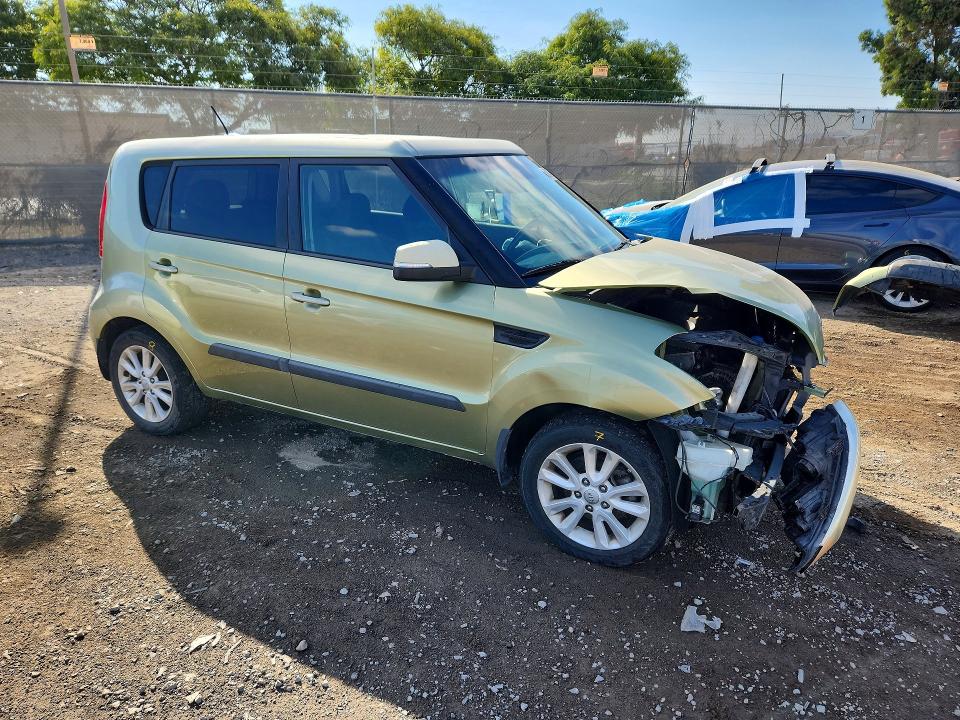 2013 Kia Soul VIN KNDJT2A64D7569571 COPART salvage auction — FRONT END, Ca - Salvage Certificate, sold $250 on 2026-07-21 (photo 4)