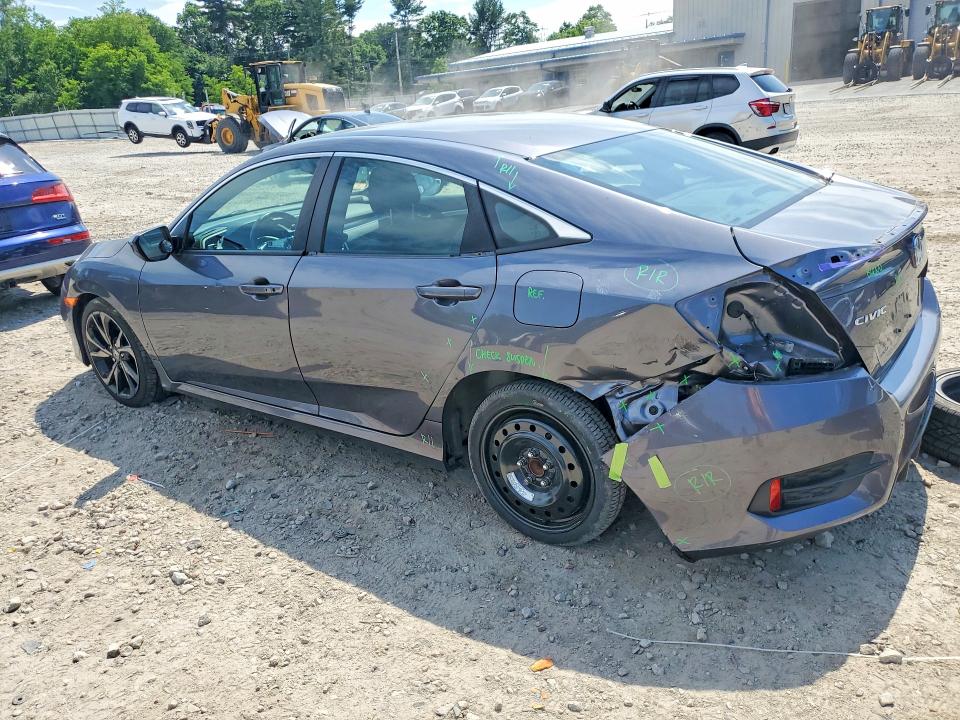 2021 Honda Civic VIN 2HGFC2F86MH528929 COPART salvage auction — REAR END, Ma - Cert Of Title-Salvage, sold $5,300 on 2026-07-02 (photo 2)