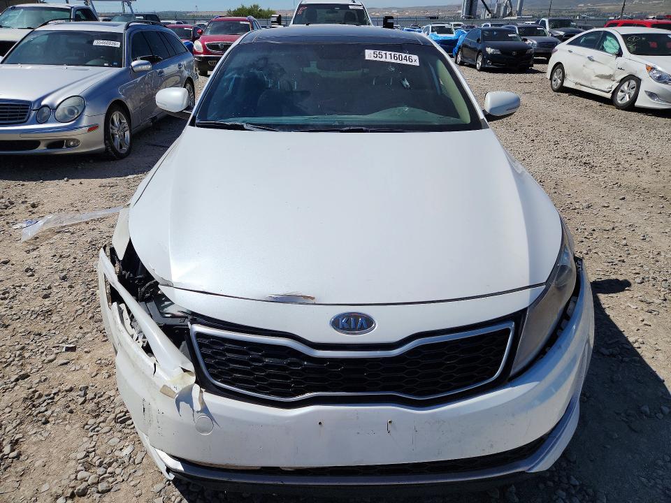 2012 Kia Optima hybrid VIN KNAGM4AD3C5009341 COPART salvage auction — FRONT END, Ut - Salvage Certificate, sold $700 on 2026-07-02 (photo 5)