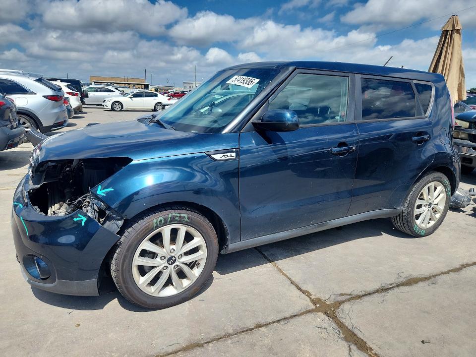 2017 Kia VIN KNDJP3A56H7412972 COPART salvage auction — FRONT END, TX - SALVAGE VEHICLE TITLE (P), sold $1,850 on 2026-07-16 (photo 1)