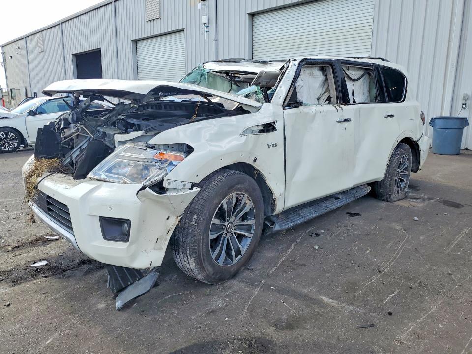2018 Nissan Armada VIN JN8AY2ND6J9054361 COPART salvage auction — ROLLOVER, Fl - Certificate Of Destruction, sold $1,400 on 2026-07-15 (photo 1)