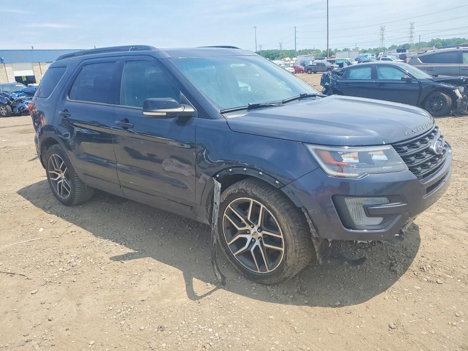 2017 Ford Explorer VIN 1FM5K8GTXHGA58033 COPART salvage auction — FRONT END, MI - CERTIFICATE OF TITLE, sold $2,950 on 2026-07-02 (photo 4)