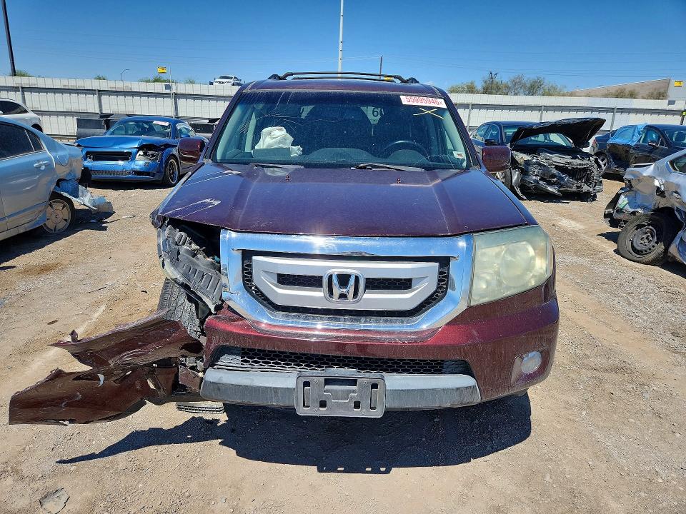 2009 Honda Pilot VIN 5FNYF38999B006352 COPART salvage auction — FRONT END, Nv - Salvage Title, sold $625 on 2026-07-02 (photo 5)