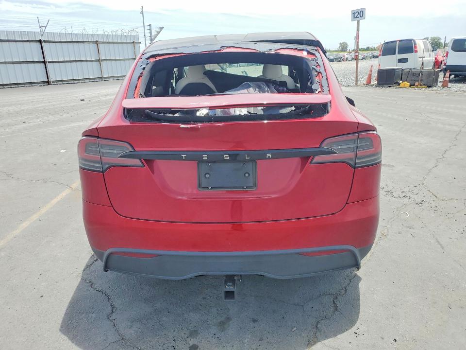 2023 Tesla VIN 7SAXCAE52PF423905 COPART salvage auction — FRONT END, Ca - Salvage Certificate, sold $10,100 on 2026-07-27 (photo 6)