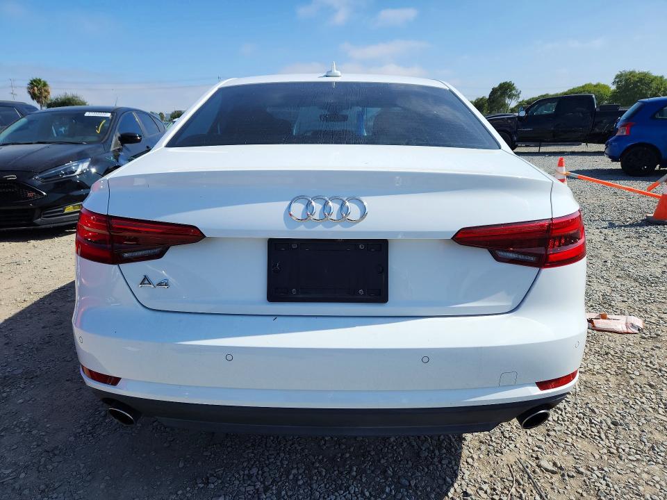 2017 Audi A4 VIN WAUGNAF42HN004966 COPART salvage auction — MINOR DENT/SCRATCHES, CA - SALVAGE CERTIFICATE, sold $125 on 2026-07-24 (photo 6)