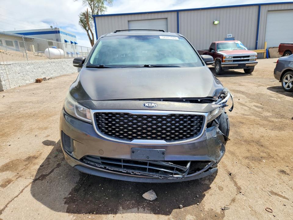2015 Kia SEDONA VIN KNDMB5C12F6049770 COPART salvage auction — FRONT END, Nm - Cert Of Title-Salvage, sold $1,150 on 2026-07-13 (photo 5)
