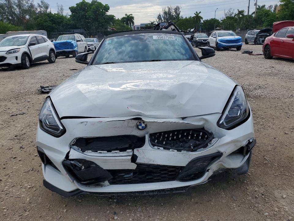2021 BMW Z4 VIN WBAHF9C08MWX37304 COPART salvage auction — FRONT END, Fl - Cert Of Title Slvg Rebuildable, sold $14,200 on 2026-07-28 (photo 5)