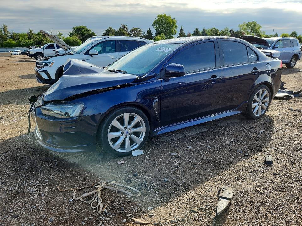 2014 Mitsubishi Lancer VIN JA32U8FW6EU020730 COPART salvage auction — FRONT END, Il - Salvage Certificate, sold $275 on 2026-07-16 (photo 1)
