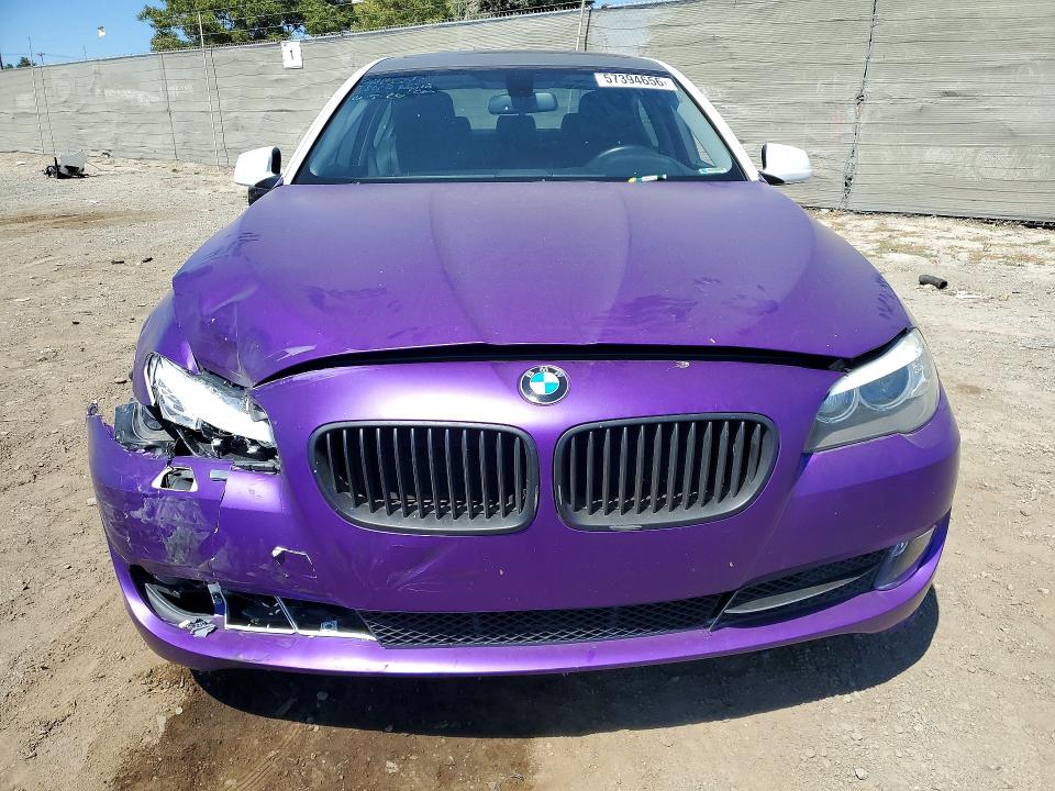 2013 BMW 5er VIN WBAXG5C56DD232113 COPART salvage auction — FRONT END, Ca - Salvage Certificate, sold $1,100 on 2026-07-31 (photo 5)