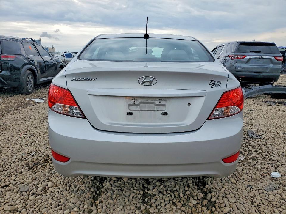 2013 Hyundai Accent VIN KMHCU4AE3DU444289 COPART salvage auction — FRONT END, Il - Salvage Certificate, sold $250 on 2026-07-29 (photo 6)