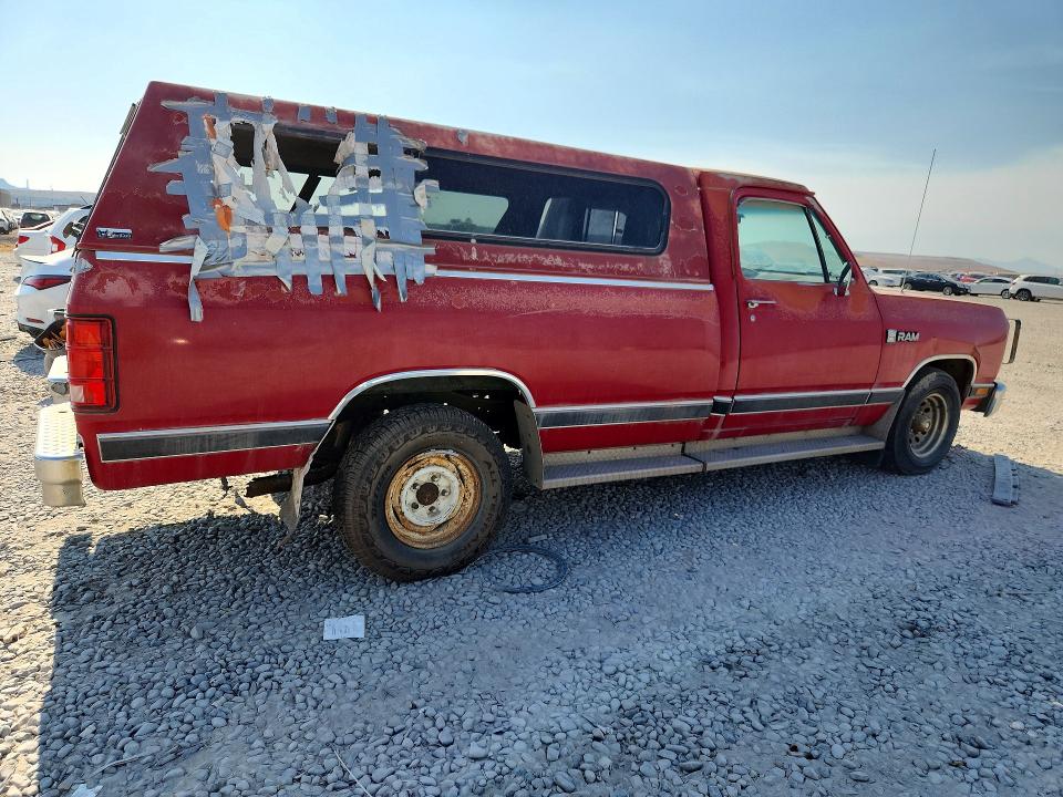 1989 Dodge D-series VIN 1B7FE06X6KS086146 COPART salvage auction — MINOR DENT/SCRATCHES, Ut - Certificate Of Title, sold $150 on 2026-07-10 (photo 3)