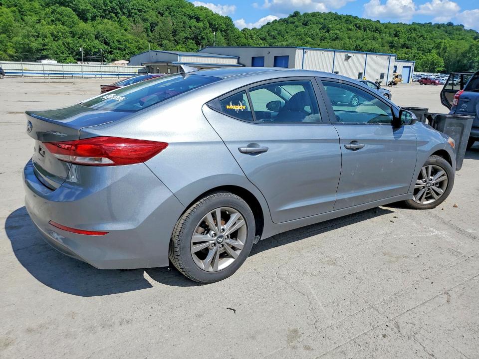 2018 Hyundai Elantra VIN KMHD84LF5JU553640 COPART salvage auction — MECHANICAL, Pa - Cert Of Title (P), sold $2,800 on 2026-07-30 (photo 3)