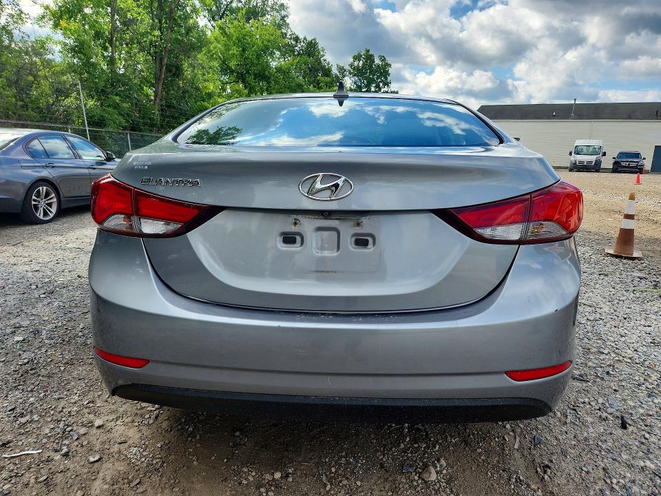 2015 Hyundai Elantra VIN KMHDH4AE8FU455879 COPART salvage auction — FRONT END, Oh - Cert Of Title-Salvage, sold $700 on 2026-07-15 (photo 6)