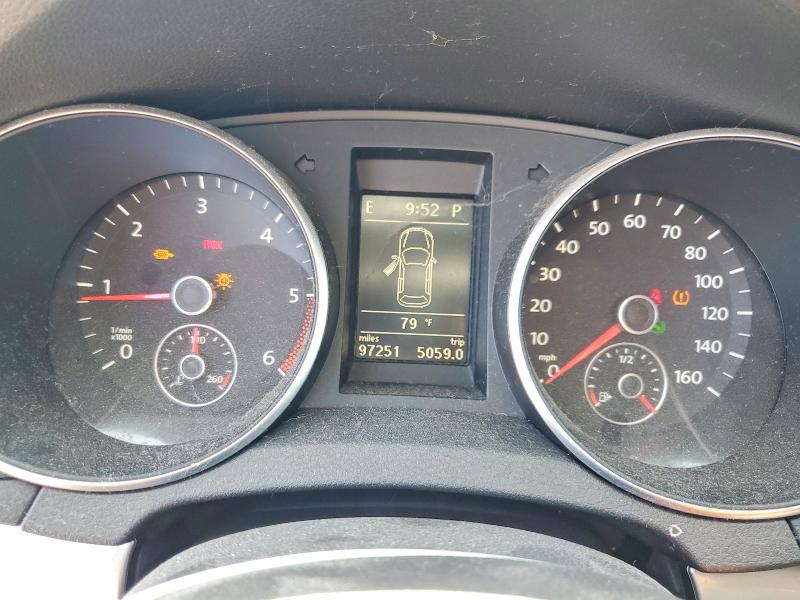 2012 Volkswagen Golf VIN WVWBM7AJ4CW268340 COPART salvage auction — REAR END, Ca - Salvage Certificate, sold $1,550 on 2026-07-02 (photo 9)