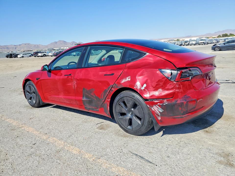 2023 Tesla Model 3 VIN 5YJ3E1EA1PF477201 COPART salvage auction — REAR END, Nj - Cert Of Title-Salvage, sold $7,800 on 2026-07-28 (photo 2)