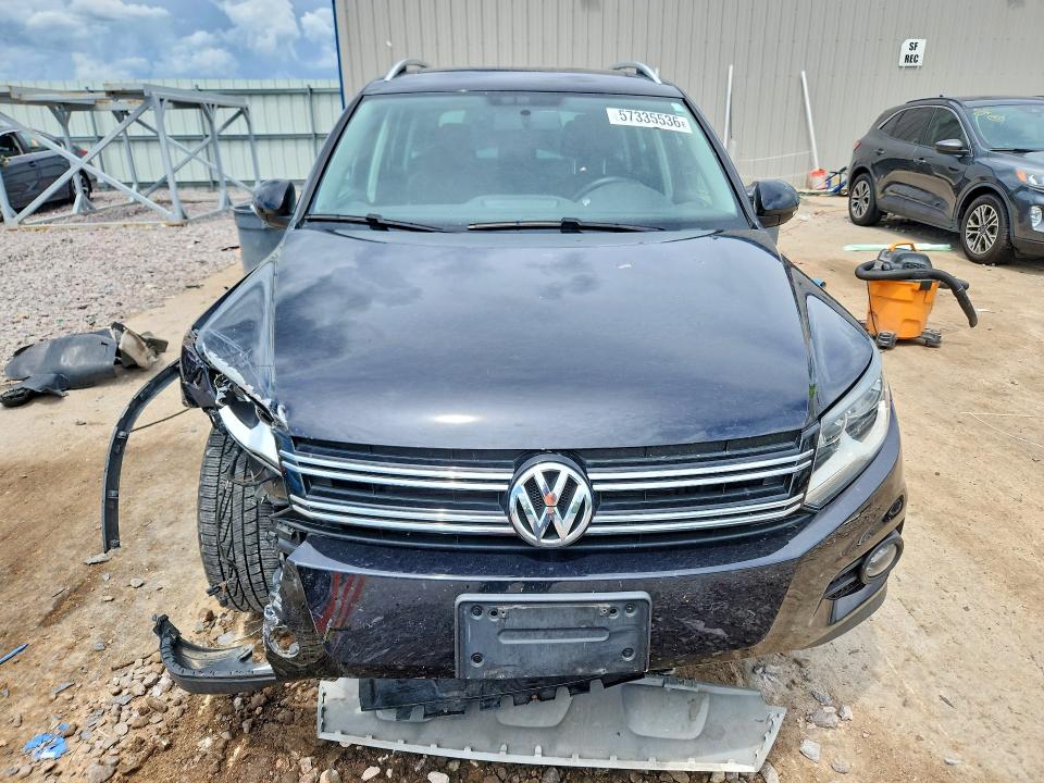 2014 Volkswagen Tiguan VIN WVGBV3AX1EW541890 COPART salvage auction — FRONT END, Wi - Certificate Of Title, sold $1,050 on 2026-08-03 (photo 5)
